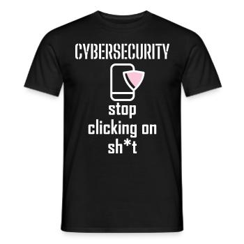 Cybersecurity - IT-Sicherheit Informatiker - Männer T-Shirt - Schwarz - Vorne - AI Model Male 178 light (178cm)