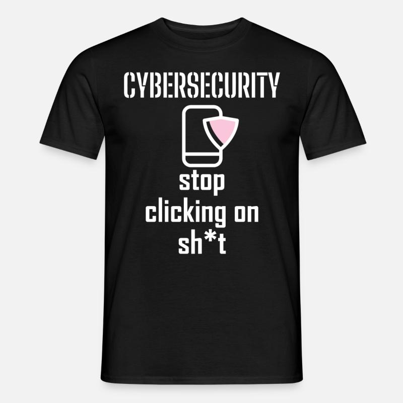 Cybersecurity - IT Security Computer Scientists - Men's T-Shirt - black