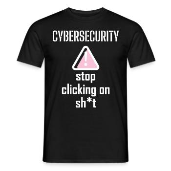 Cybersecurity - IT-Sicherheit Informatiker - Männer T-Shirt - Schwarz - Vorne - AI Model Male 178 light (178cm)