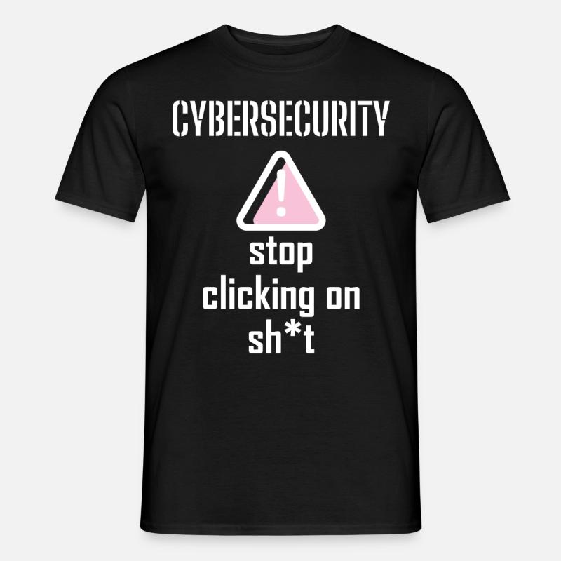 Cybersecurity - IT Security Computer Scientists - Men’s T-shirt - black