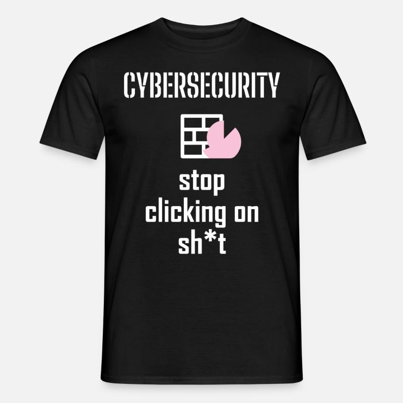 Cybersecurity - IT-Sicherheit Informatiker - Männer T-Shirt - Schwarz