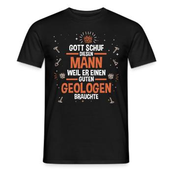 Geologie Fossiliensammler Fossilien Geologe - Männer T-Shirt - Schwarz - Vorne - AI Model Male 178 light (178cm)