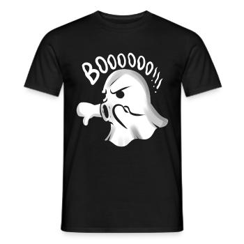 Boo Boooooo Thumps Down Says This Cute Ghost - Männer T-Shirt - Schwarz - Vorne - AI Model Male 178 light (178cm)