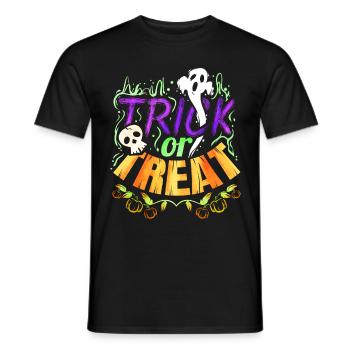Spooky Ghosts Trick Or Trat Costume Spirits - Männer T-Shirt - Schwarz - Vorne - AI Model Male 178 light (178cm)