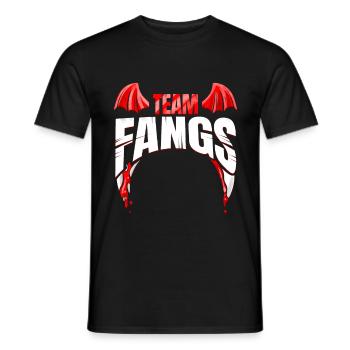 Team Fangs Vampire Horde Halloween - T-shirt homme - noir - Devant - AI Model Male 178 light (178cm)