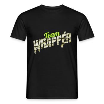 Équipe Wrapper Momie Horde Halloween - T-shirt homme - noir - Devant - AI Model Male 178 light (178cm)
