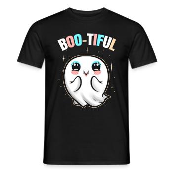 Mignon Kawaii Beautiful Ghost Is Boo-tiful On - T-shirt homme - noir - Devant - AI Model Male 178 light (178cm)