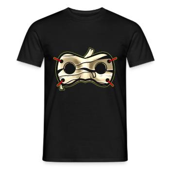 Costume de masque de momie pour Halloween - T-shirt homme - noir - Devant - AI Model Male 178 light (178cm)