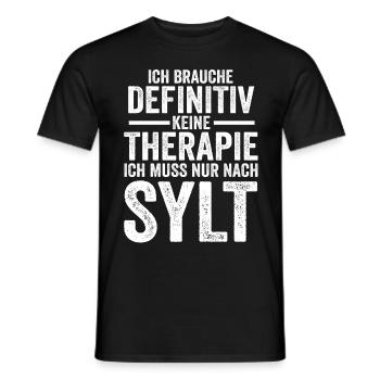 Nordsee Sylt - Männer T-Shirt - Schwarz - Vorne - AI Model Male 178 light (178cm)