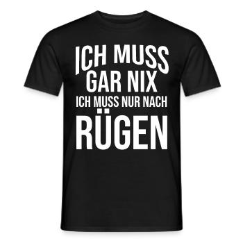 Ostsee Rügen - Männer T-Shirt - Schwarz - Vorne - AI Model Male 178 light (178cm)