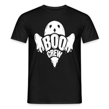 BooCrew qui aime Spirit Ghost Halloween - T-shirt homme - noir - Devant - AI Model Male 178 light (178cm)