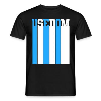 Ostsee Usedom - Männer T-Shirt - Schwarz - Vorne - AI Model Male 178 light (178cm)