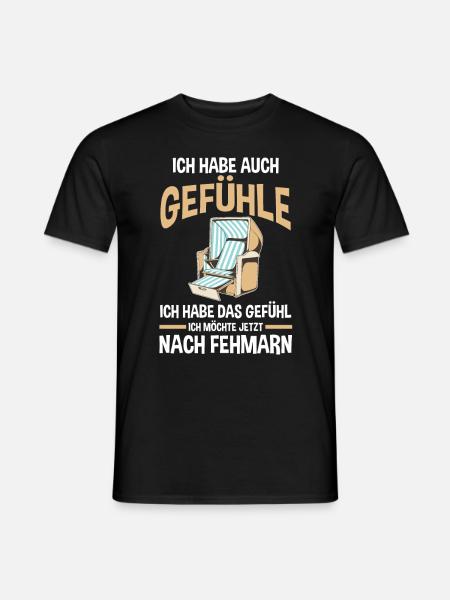 Ostsee Fehmarn - Männer T-Shirt - Schwarz