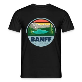 Parc national Banff Grizzly Bear Lake Louise Canada C - T-shirt homme - noir - Devant - AI Model Male 178 light (178cm)