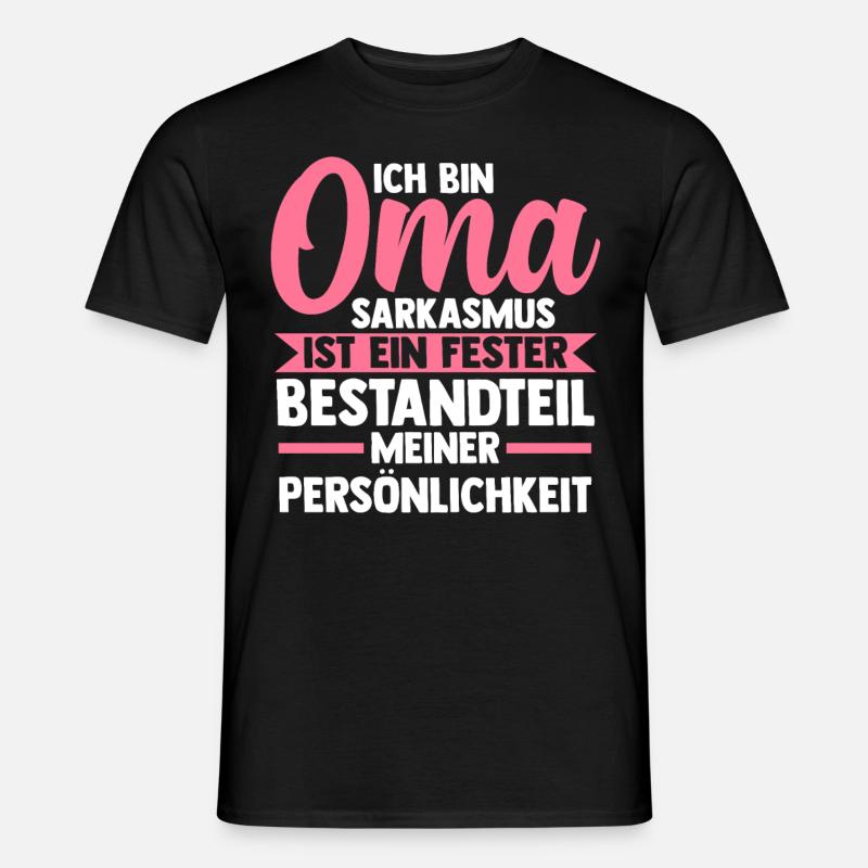 Großmutter Großmama Omi Oma - Männer T-Shirt - Schwarz
