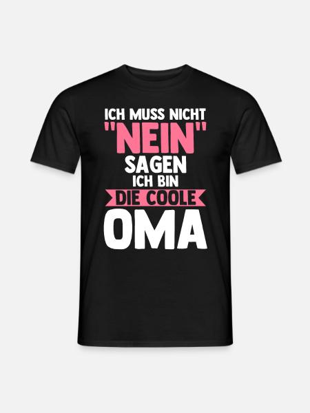 Großmutter Großmama Omi Oma - Männer T-Shirt - Schwarz