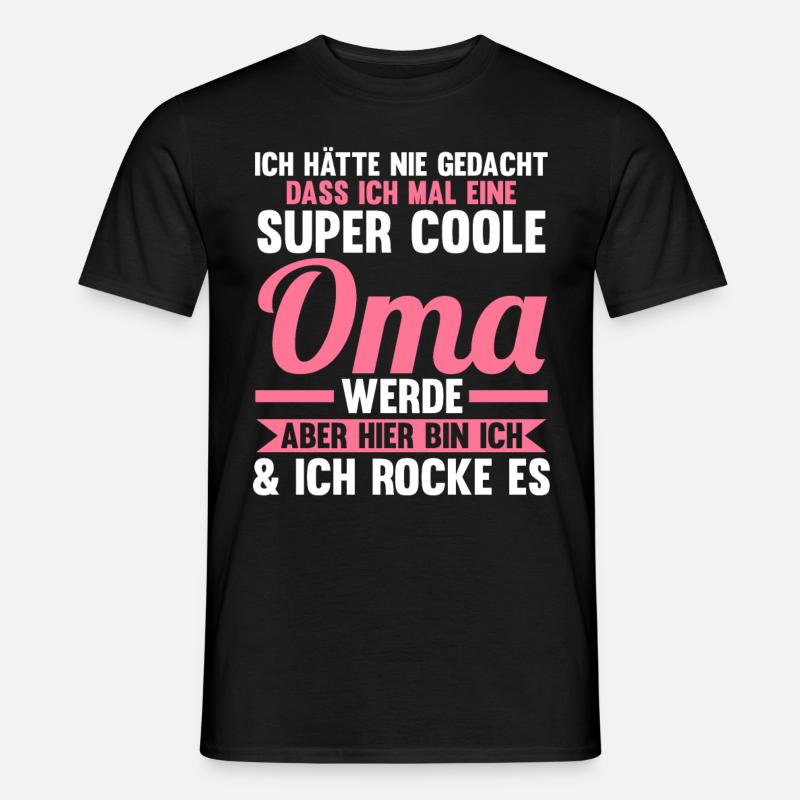 Großmutter Großmama Omi Oma - Männer T-Shirt - Schwarz