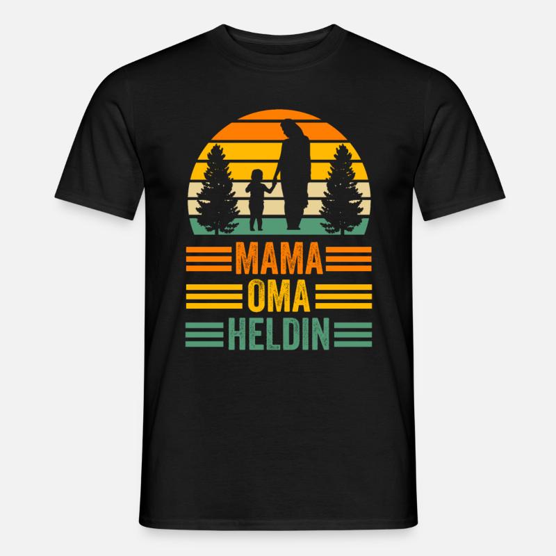 Großmutter Großmama Omi Oma - Männer T-Shirt - Schwarz