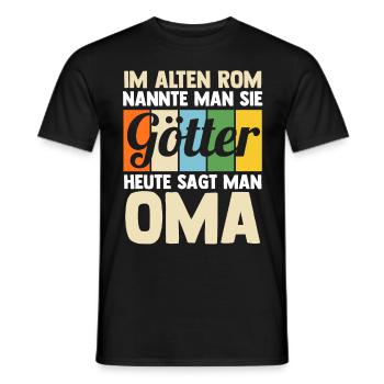Großmutter Großmama Omi Oma - Männer T-Shirt - Schwarz - Vorne - AI Model Male 178 light (178cm)