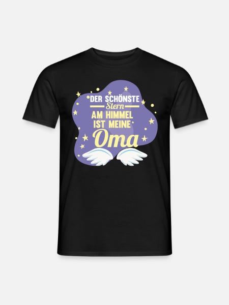 Großmutter Großmama Omi Oma - Männer T-Shirt - Schwarz