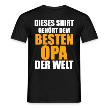 Großvater Großpapa Opi Opa - Männer T-Shirt - Schwarz - Vorne - AI Model Male 178 light (178cm)