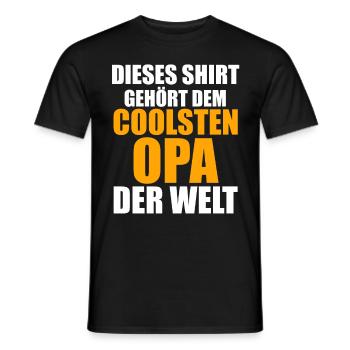 Großvater Großpapa Opi Opa - Männer T-Shirt - Schwarz - Vorne - AI Model Male 178 light (178cm)