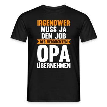 Großvater Großpapa Opi Opa - Männer T-Shirt - Schwarz - Vorne - AI Model Male 178 light (178cm)