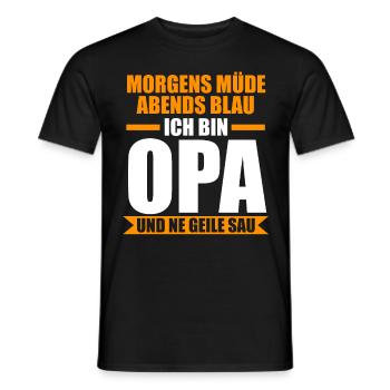 Großvater Großpapa Opi Opa - Männer T-Shirt - Schwarz - Vorne - AI Model Male 178 light (178cm)