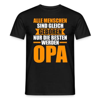 Großvater Großpapa Opi Opa - Männer T-Shirt - Schwarz - Vorne - AI Model Male 178 light (178cm)