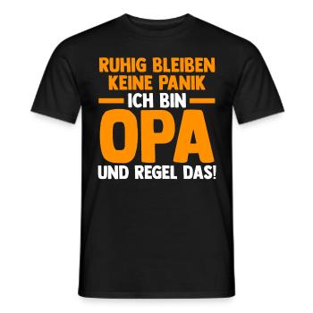 Großvater Großpapa Opi Opa - Männer T-Shirt - Schwarz - Vorne - AI Model Male 178 light (178cm)