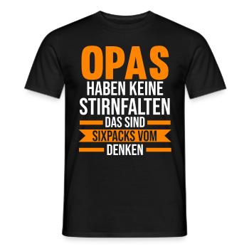 Großvater Großpapa Opi Opa - Männer T-Shirt - Schwarz - Vorne - AI Model Male 178 light (178cm)