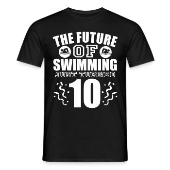 Schwimmer Schwimmen Spruch - Männer T-Shirt - Schwarz - Vorne - AI Model Male 178 light (178cm)