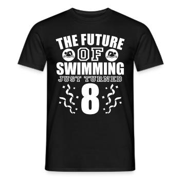 Les nageurs nagent - T-shirt homme - noir - Devant - AI Model Male 178 light (178cm)