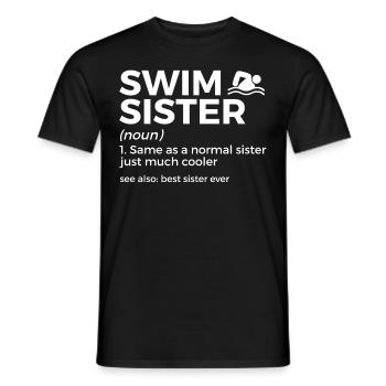 Schwimmer Schwimmen Spruch - Männer T-Shirt - Schwarz - Vorne - AI Model Male 178 light (178cm)
