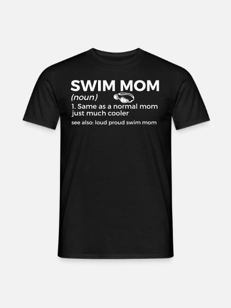 Schwimmer Schwimmen Spruch - Männer T-Shirt - Schwarz