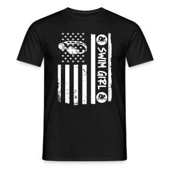 Schwimmer Schwimmen Spruch - Männer T-Shirt - Schwarz - Vorne - AI Model Male 178 light (178cm)