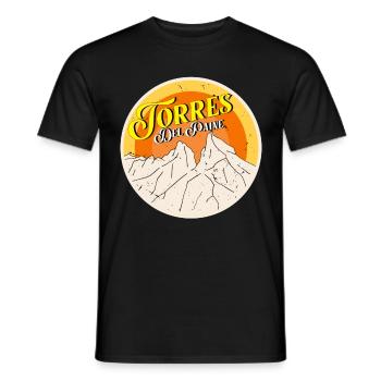 Chile Torres del Paine Nationalpark Eisbergwanderu - T-shirt homme - noir - Devant - AI Model Male 178 light (178cm)
