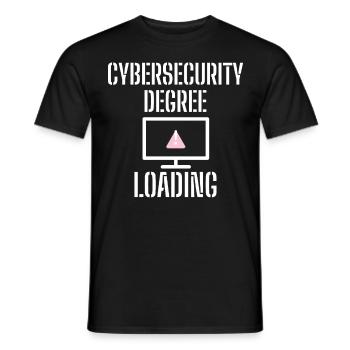 Cybersecurity - IT-Sicherheit Informatiker - Männer T-Shirt - Schwarz - Vorne - AI Model Male 178 light (178cm)