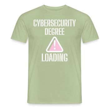 Cybersecurity - IT-Sicherheit Informatiker - Männer T-Shirt - Sage - Vorne - AI Model Male 178 light (178cm)