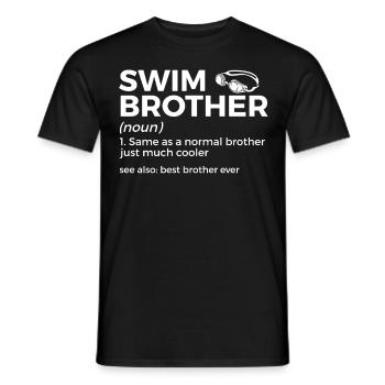 Schwimmer Schwimmen Spruch - Männer T-Shirt - Schwarz - Vorne - AI Model Male 178 light (178cm)
