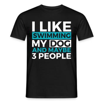 Schwimmer Schwimmen Spruch - Männer T-Shirt - Schwarz - Vorne - AI Model Male 178 light (178cm)