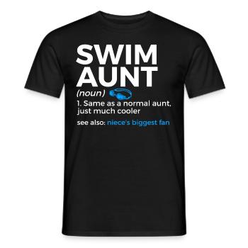 Schwimmer Schwimmen Spruch - Männer T-Shirt - Schwarz - Vorne - AI Model Male 178 light (178cm)