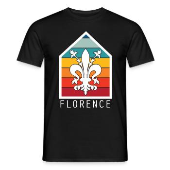 Italy Florence Tuscany Cathedral Italian Z - Men's T-Shirt - black - Front - AI Model Male 178 light (178cm)