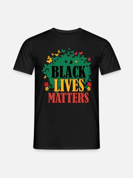 Black Lives Matter Melanin Black Pride National - Men's T-Shirt - black