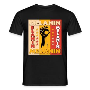 Black Lives Matter Rising Fist Melanin National - T-shirt homme - noir - Devant - AI Model Male 178 light (178cm)