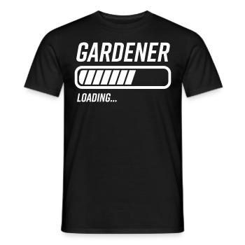 Gardener Loading Bar - Men's T-Shirt - black - Front - AI Model Male 178 light (178cm)