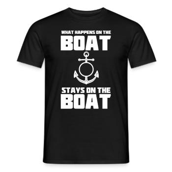 Funny Anchor Saying Nautical Captain Souvenir - Men's T-Shirt - black - Front - AI Model Male 178 light (178cm)