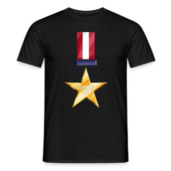 Golden Medal Of Honor For Veterans Day - Männer T-Shirt - Schwarz - Vorne - AI Model Male 178 light (178cm)