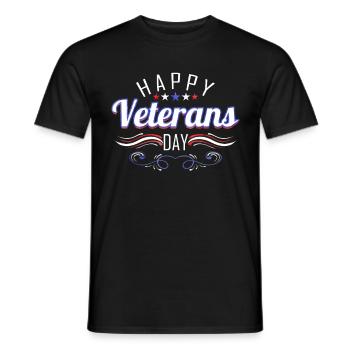 Patriotic Logo For Veterans Day - Männer T-Shirt - Schwarz - Vorne - AI Model Male 178 light (178cm)