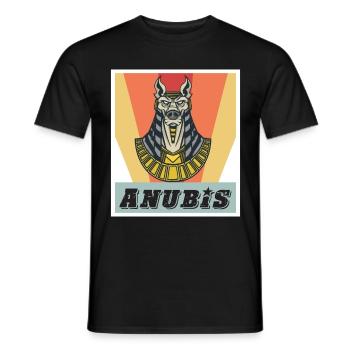 Anubis Ägyptologie Gott des toten ägyptischen Phar - Männer T-Shirt - Schwarz - Vorne - AI Model Male 178 light (178cm)